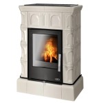 Kachlová kamna ABX Britania s výměníkem, kachlový sokl perle